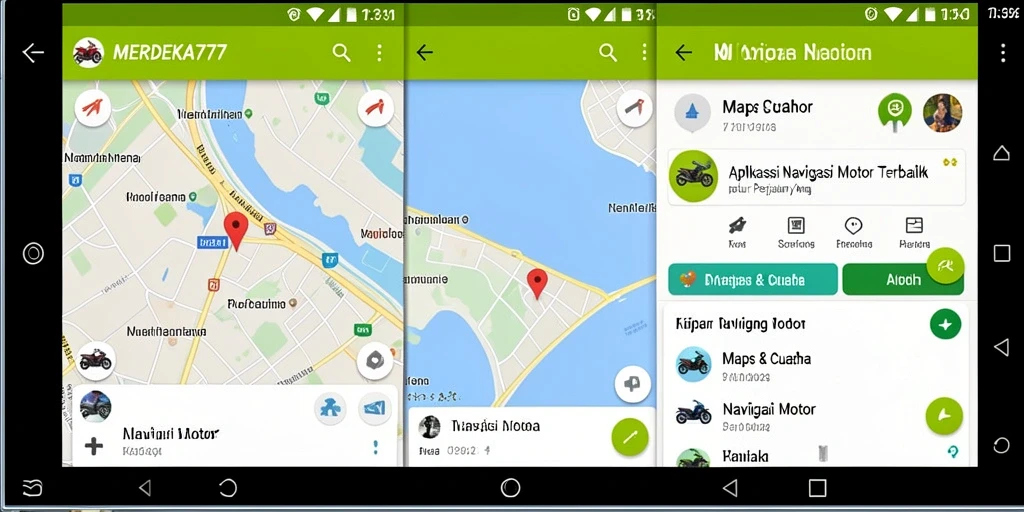 Antarmuka MERDEKA777 untuk navigasi motor yang intuitif dan informatif.