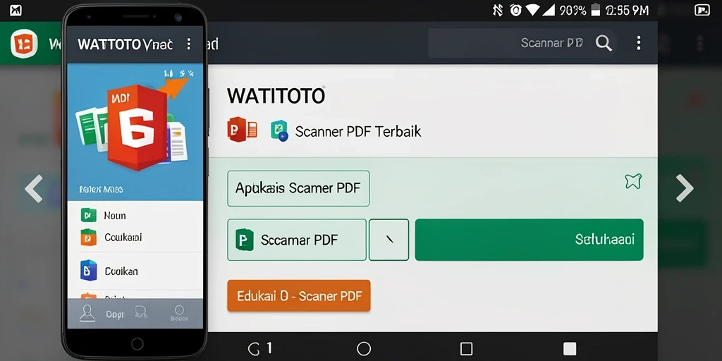 Antarmuka WATITOTO yang intuitif untuk pemindaian dokumen.