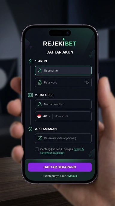 Daftar Akun Baru rejekibet untuk Pengguna Android